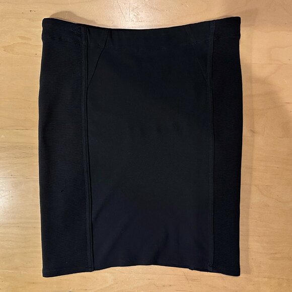 BCBGMaxazria Black Stretch Bodycon Pencil Skirt Medium - Picture 9 of 10